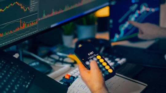 Expert analysing business valuation documents