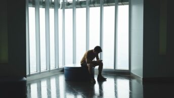 Employee struggling silently with mental health at work