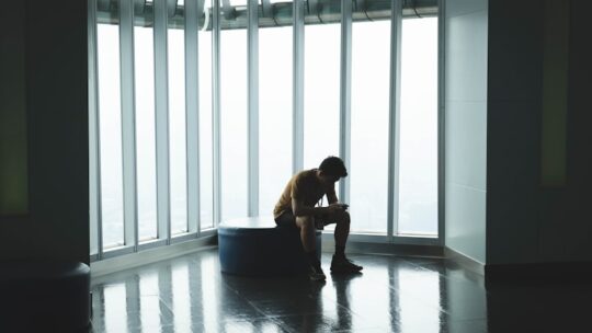 Employee struggling silently with mental health at work