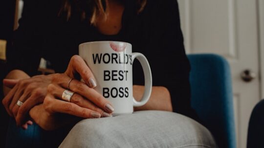 Manager demonstrating positive personality traits