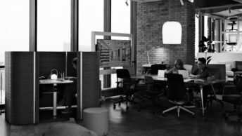 Modern open plan office designed for collaboration