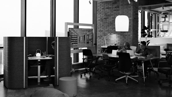 Modern open plan office designed for collaboration