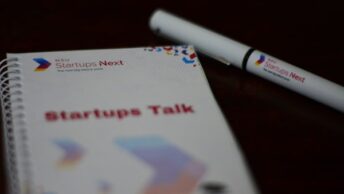 Entrepreneur launching new startup venture